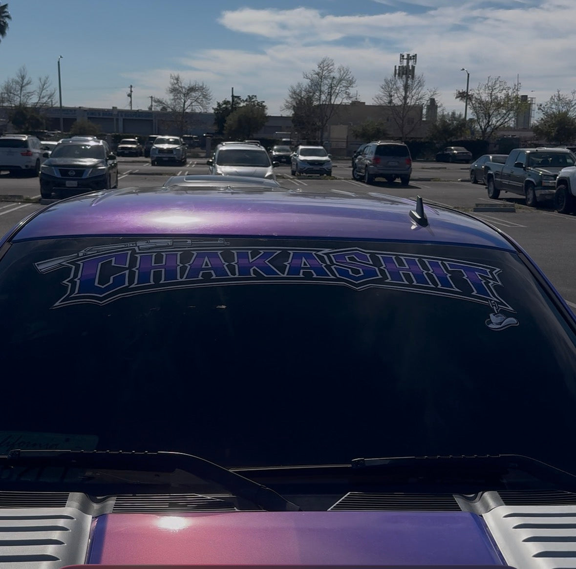 CHAKA SHIT  BANNER PURPLE